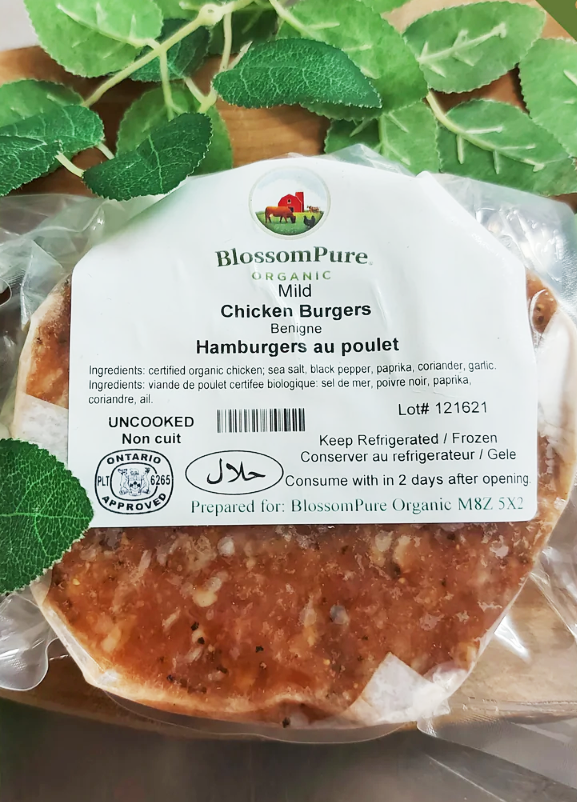 Chicken Burgers (Pack of 3 ~ 18 oz)