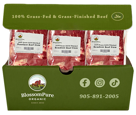 Grass-Fed & Finished Beef - Boneless Stew Box (11 Packs)