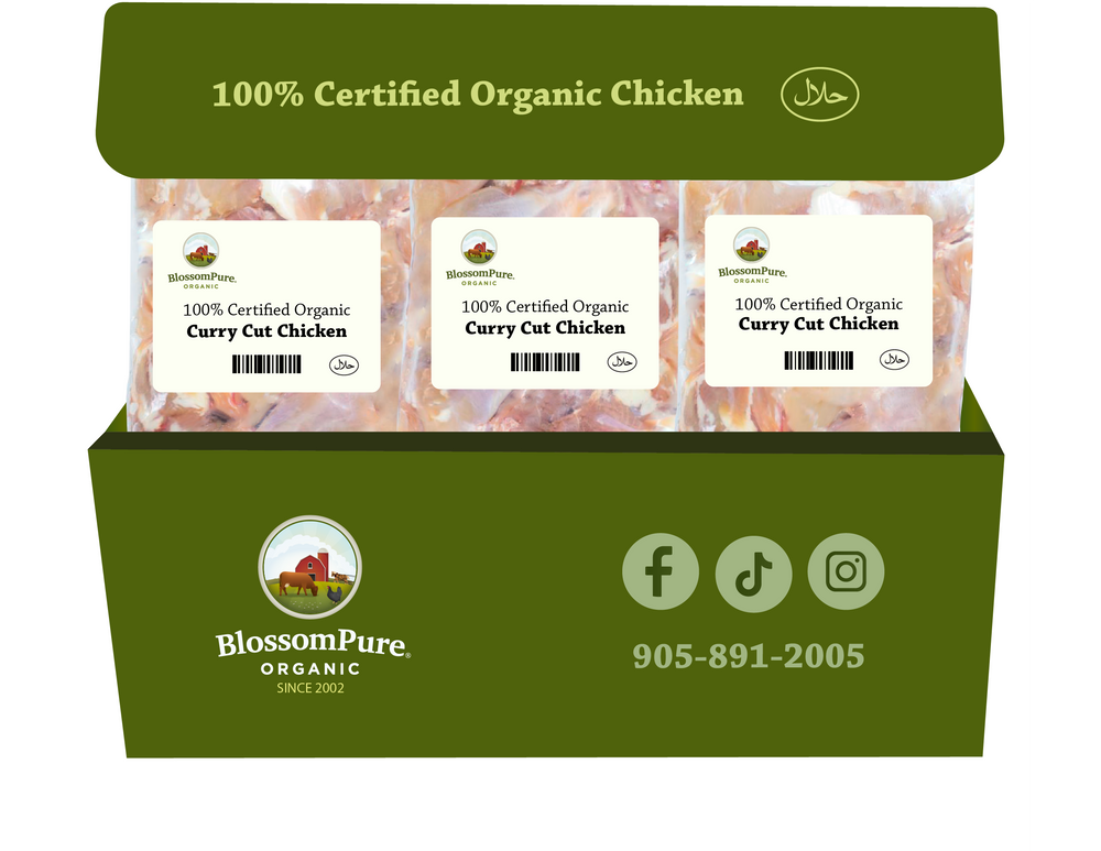 100% Certified Organic Curry Cut Chicken Box (11 Packs)