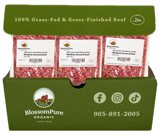 100% Grass-Fed & Finished Medium Ground Beef Box (11 packs)