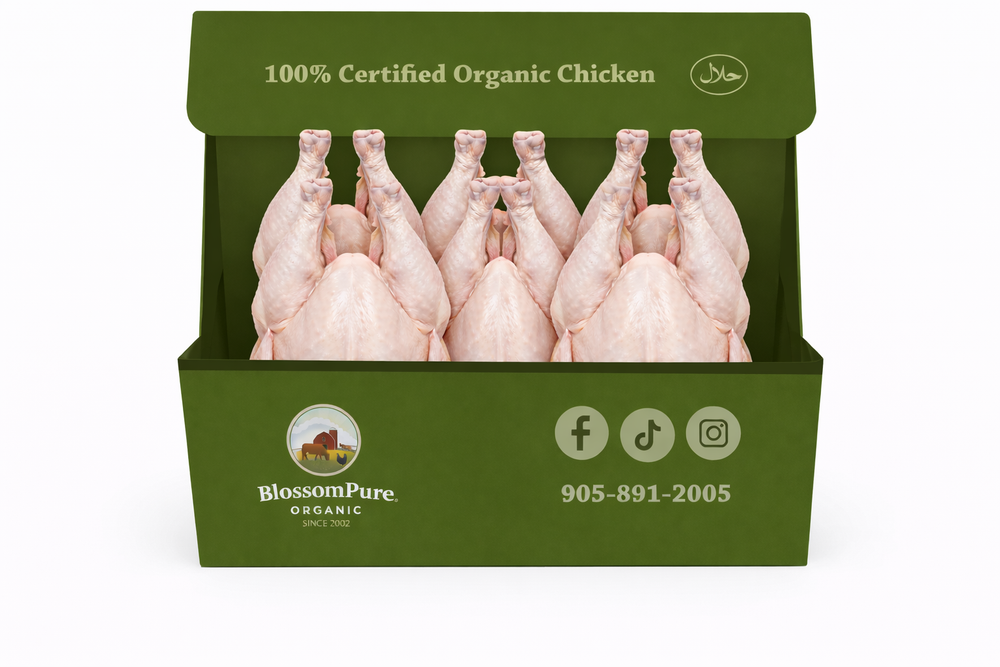 x6 Certified Organic Large Whole Chicken Box – BlossomPure Organic